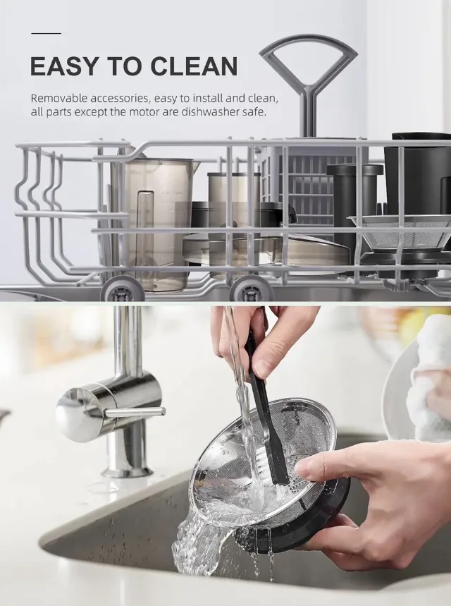 QCen Storcător de Fructe Centrifugal 500W – 2 Viteze & Tub de Alimentare Extra-Larg – fotografia 4 din 8