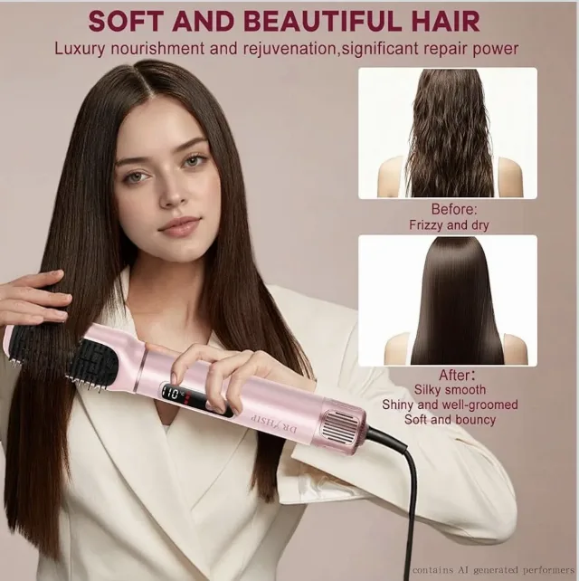 Dryhsip 5-în-1 Air Styler & Uscător de Păr – Pearl Pink – fotografia 4 din 6