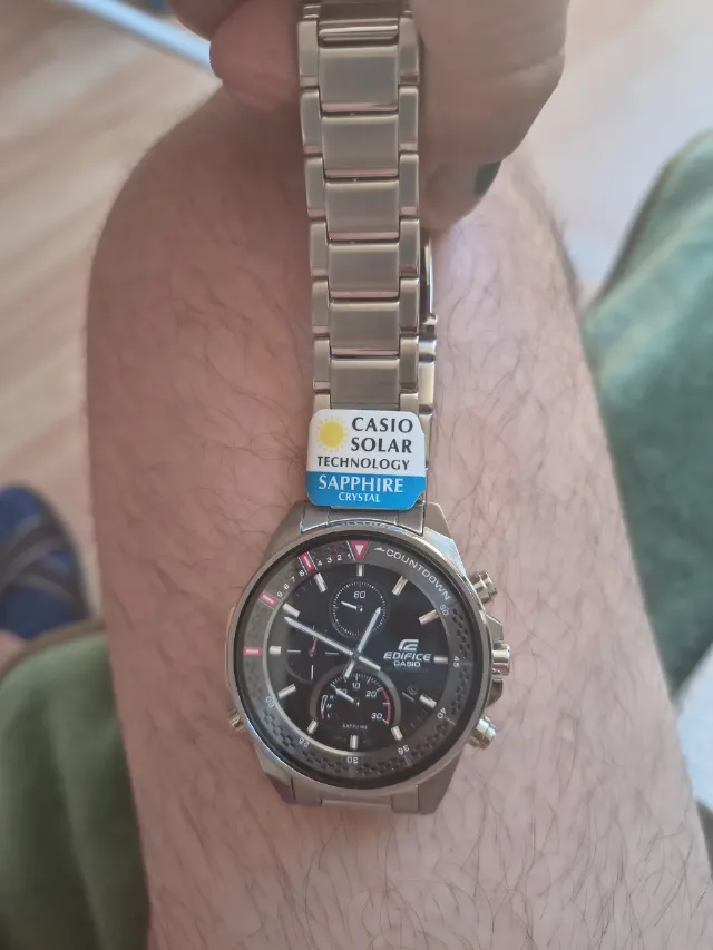 ceas Casio edifice solar nou cu eticheta pe el, detalii in foto – Sibiu, Sibiu