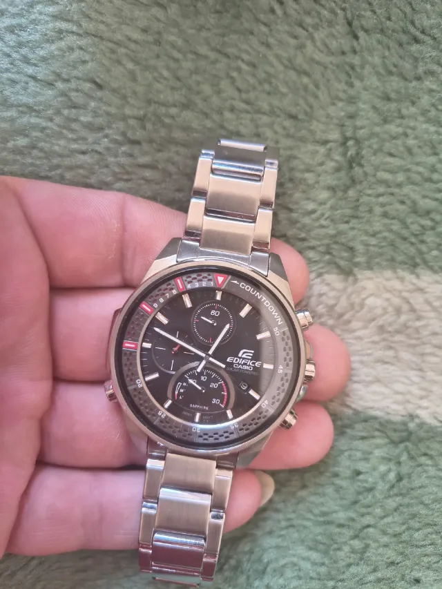 ceas Casio edifice solar nou cu eticheta pe el, detalii in foto – fotografia 6 din 8