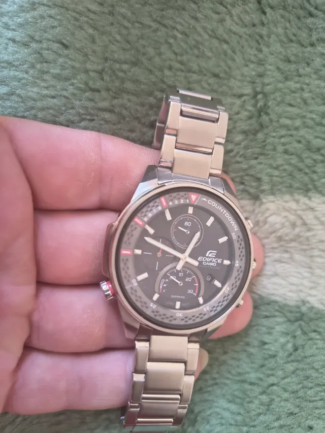 ceas Casio edifice solar nou cu eticheta pe el, detalii in foto – fotografia 7 din 8