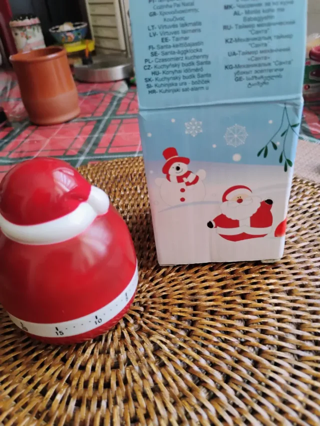 Temporizator bucătărie Moș Crăciun cu ambalaj original / Christmas Kitchen Timer – fotografia 3 din 4