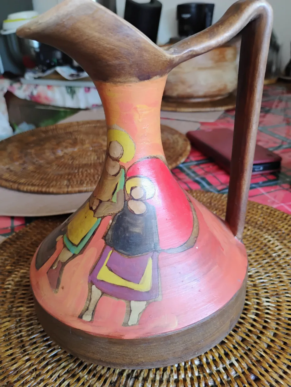 Vază Carafă Vintage Ceramică Studio Valbruna Italy Anii '50-'60 Retro – fotografia 1 din 5
