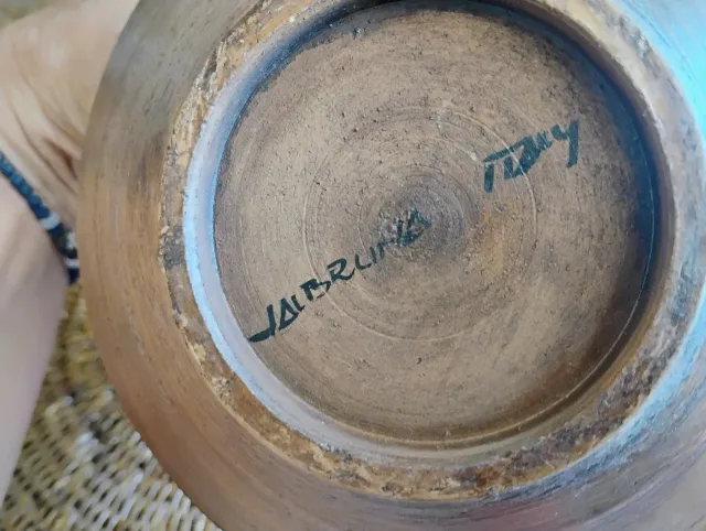 Vază Carafă Vintage Ceramică Studio Valbruna Italy Anii '50-'60 Retro – fotografia 5 din 5