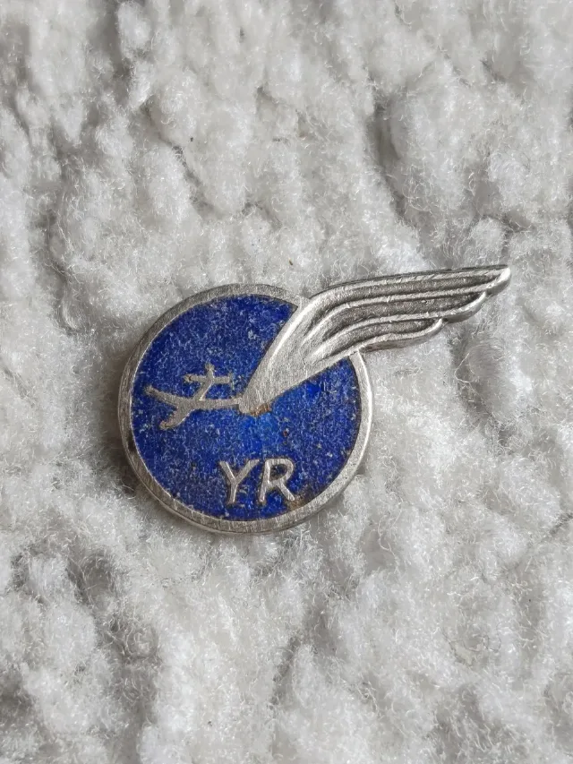 Insignă veche Aviație / Planorism România „YR” – fotografia 1 din 5