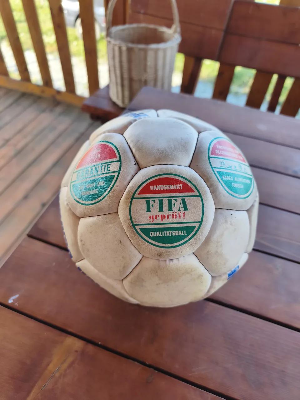 Minge Fotbal Vintage „FIFA geprüft” (Cusută Manual / De Colecție / Decor) – Bistrița-Năsăud, Bistrița-Năsăud