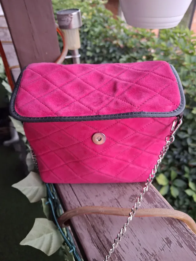 Geanta piele intoarsa fuchsia – Cluj-Napoca, Cluj