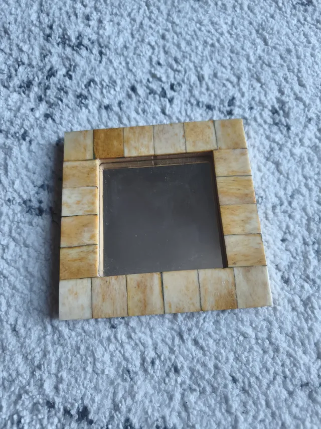 Ramă foto / oglindă decorativă unicat, din os natural – fotografia 1 din 8