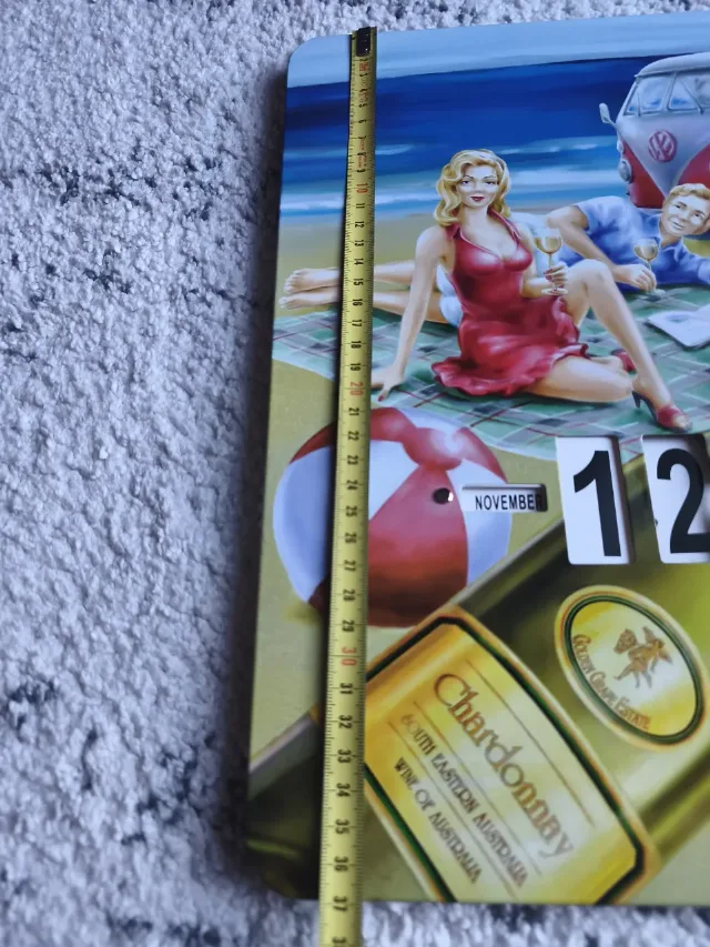 Calendar Perpetuu Metalic Vintage - Model Retro VW Bulli & Pin-Up (Colecție – fotografia 6 din 8