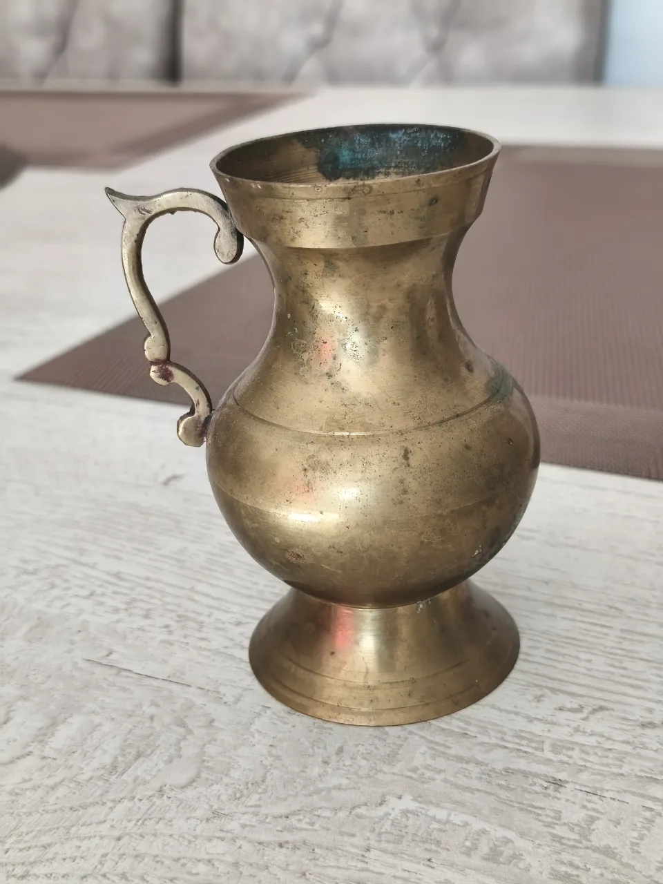 Carafă / Ulcior vintage din alamă masivă – obiect decorativ de colecție – Bistrița-Năsăud, Bistrița-Năsăud