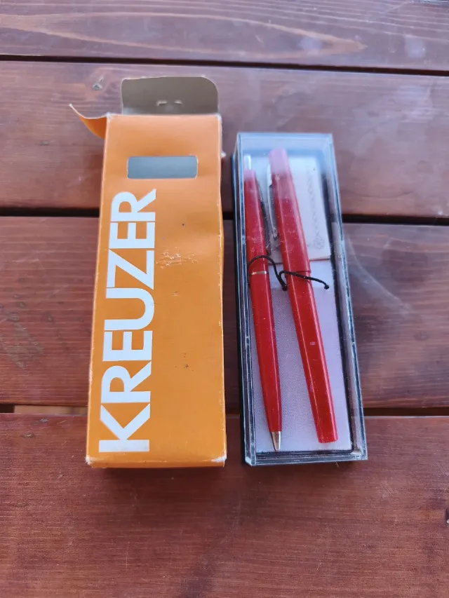 Set vintage de scris KREUZER (Made in W. Germany) – Anii '70-'80, de colecție – fotografia 1 din 8