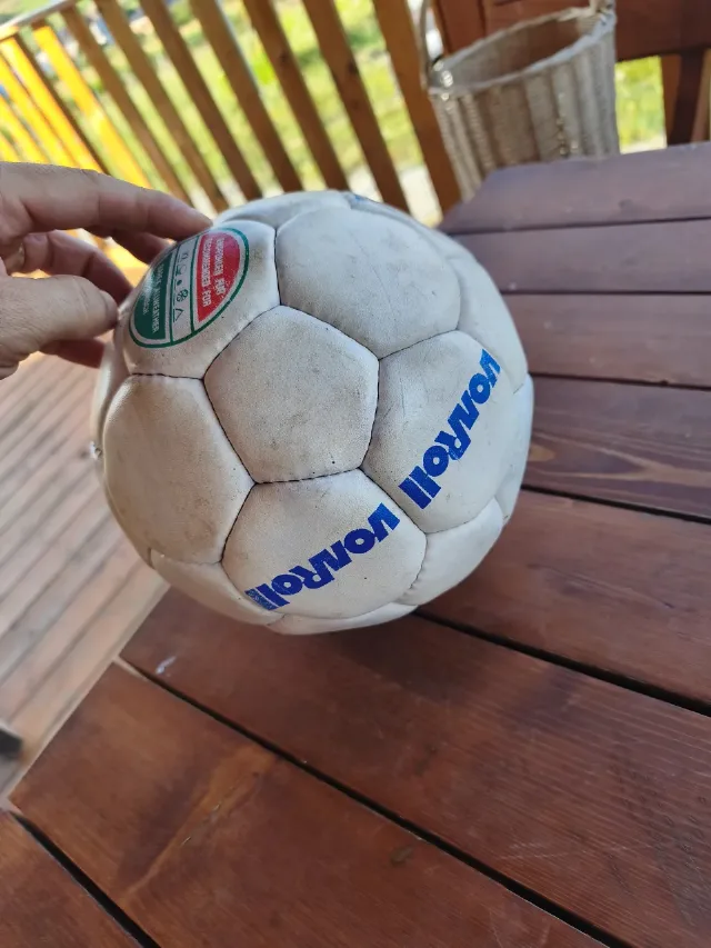 Minge Fotbal Vintage „FIFA geprüft” (Cusută Manual / De Colecție / Decor) – fotografia 3 din 8