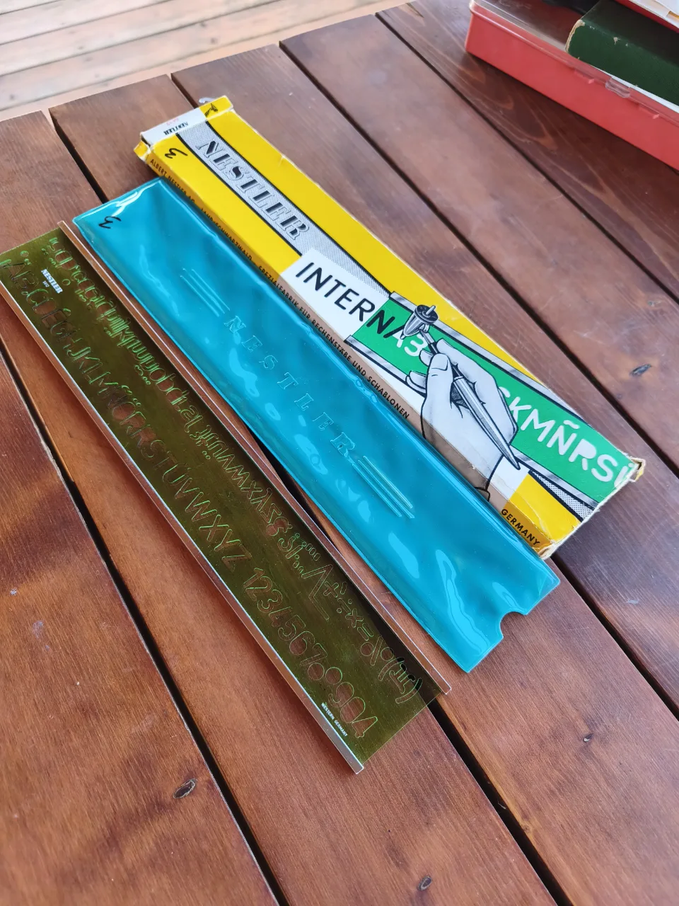 Șablon tehnic litere/cifre NESTLER 5604 Interna – Vintage, West Germany (Complet) – Bistrița-Năsăud, Bistrița-Năsăud