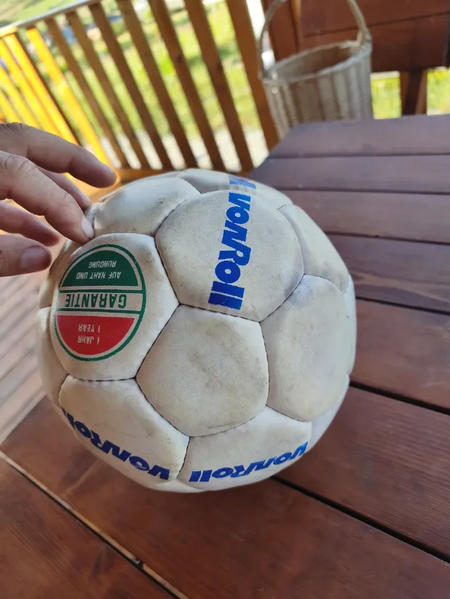 Minge Fotbal Vintage „FIFA geprüft” (Cusută Manual / De Colecție / Decor) – fotografia 5 din 8