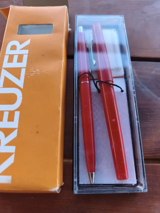 Set vintage de scris KREUZER (Made in W. Germany) – Anii '70-'80, de colecție – fotografia 3 din 8