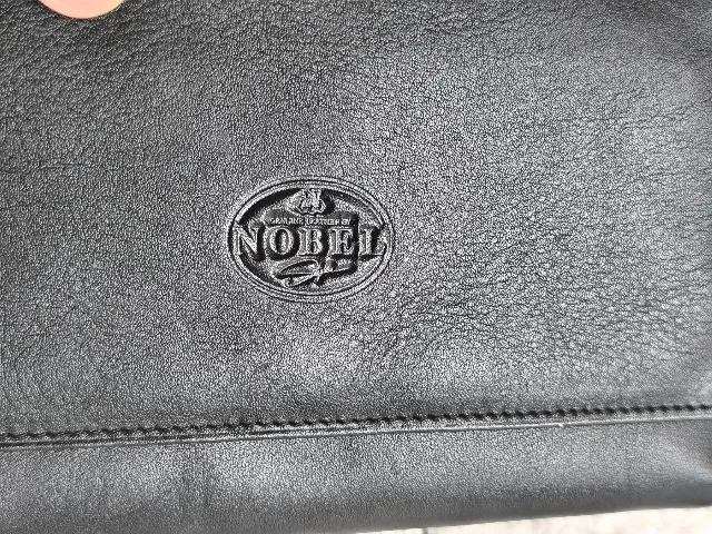 Portofel damă NOBEL din piele naturală neagră, model vintage compartimentat – fotografia 7 din 8