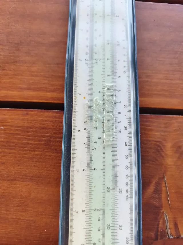 Riglă de calcul vintage Nestler Alpha No. 0251 – Cu etui original, stare excelentă – fotografia 3 din 7