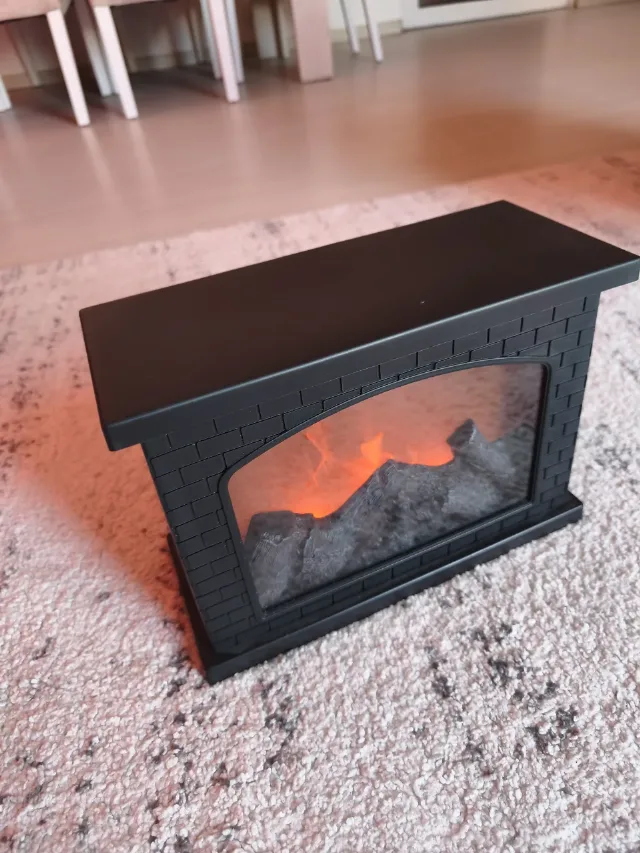 Șemineu Decorativ cu LED HOFF – Efect Flacără (Pe Baterii, 20 cm) – fotografia 7 din 8