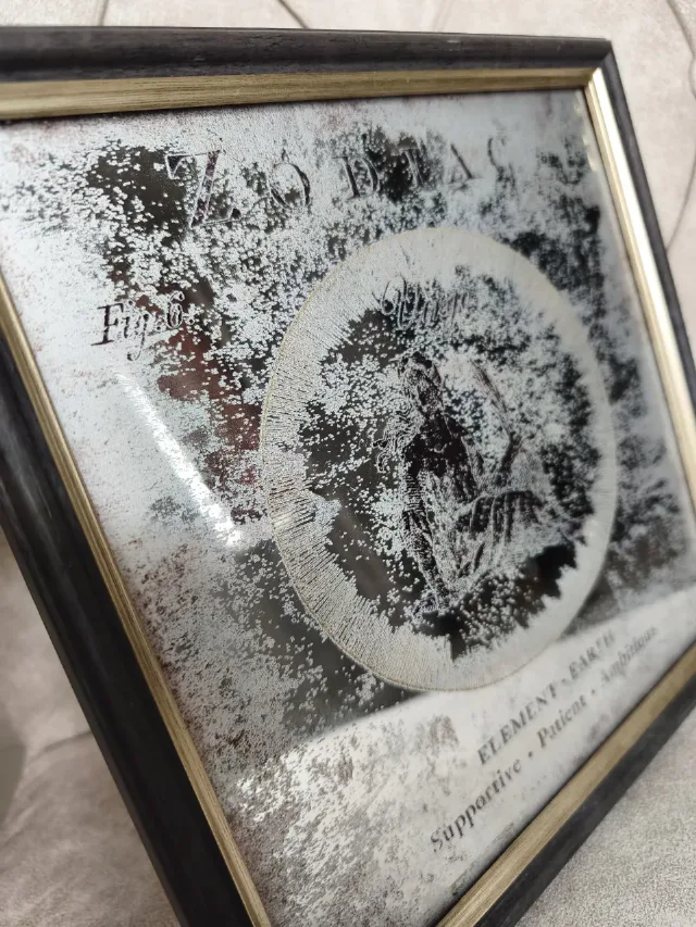 Tablou Oglindă Decorativă Vintage - Zodia Fecioară  Stil Antichizat – fotografia 6 din 8