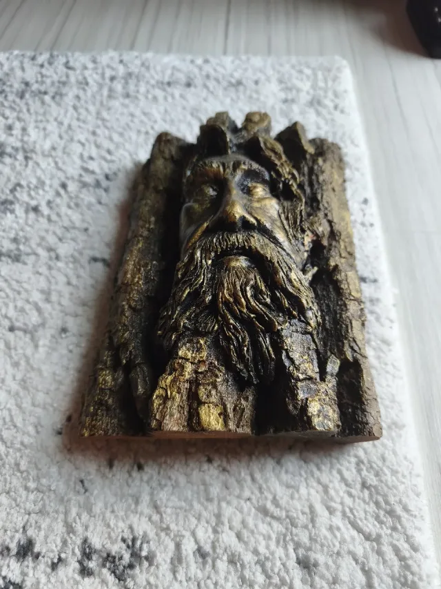 Sculptură deosebită în lemn „Zamolxe” – Artist Voican Adrian  – Unicat – fotografia 2 din 8