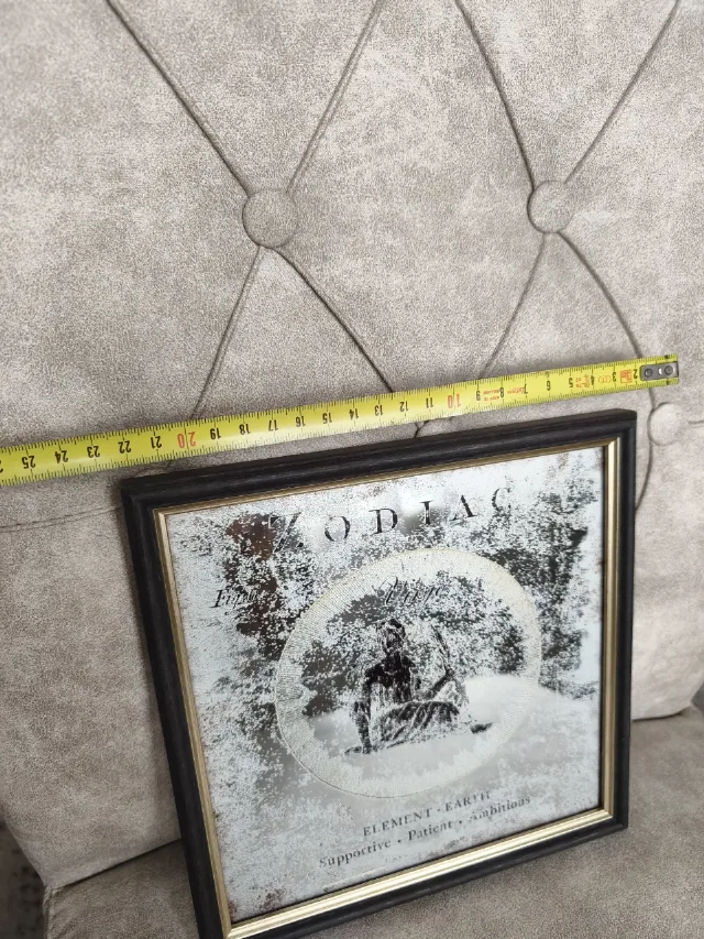 Tablou Oglindă Decorativă Vintage - Zodia Fecioară  Stil Antichizat – fotografia 5 din 8