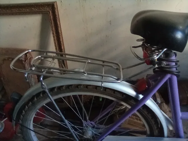 bicicleta  3 sferturi  violet – fotografia 4 din 6