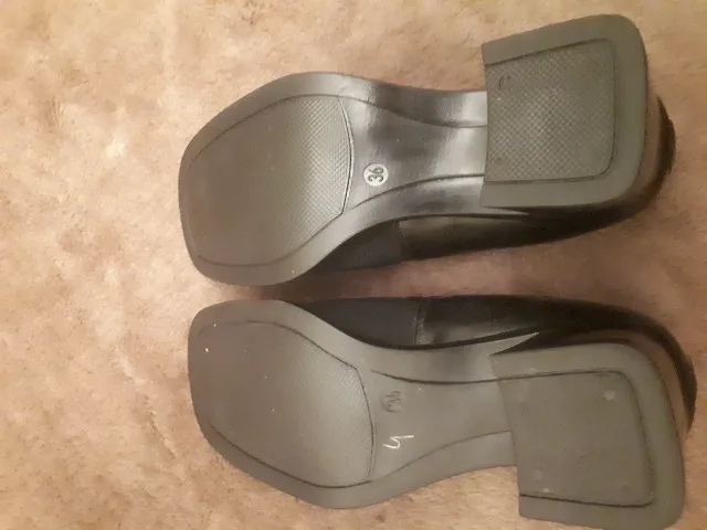 Pantofi de damă  din piele naturală  combinat cu material textil elastic, noi,fără eticheta – fotografia 3 din 3