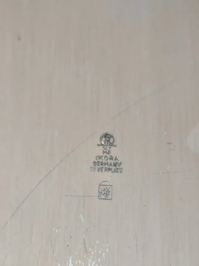 Tavă / Platou argintat de colecție WMF Ikora (Germany Silverplate) – Vintage Mid-Century – fotografia 6 din 8