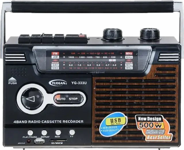 Radio casetofon micro sd usb – fotografia 3 din 3