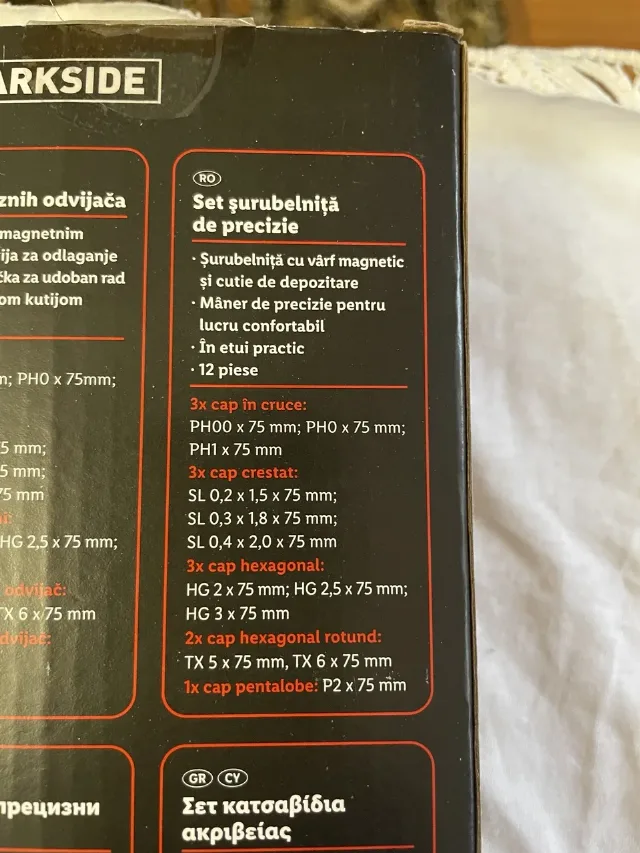 Set 12 șurubelnițe de precizie Parkside – fotografia 6 din 6