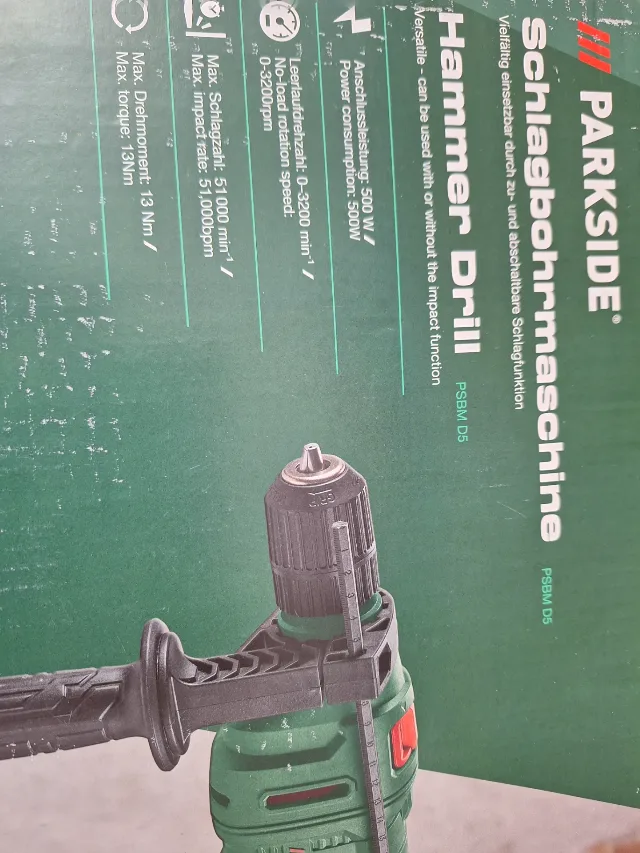 Mașină / bormasina de găurit cu impact Parkside PSBM D5 – fotografia 4 din 8