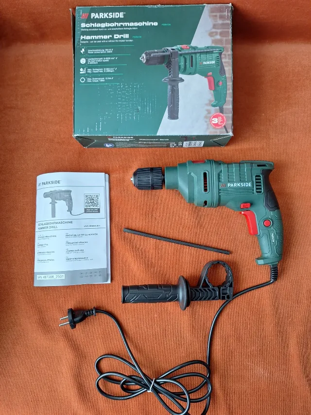 Mașină / bormasina de găurit cu impact Parkside PSBM D5 – fotografia 2 din 8