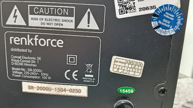 Amplificator Renkforce SR-2000u Germany – fotografia 3 din 8