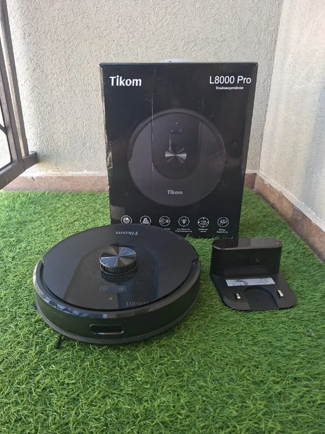 Aspirator Robot Tikom L8000 Pro cu Mop, 6000Pa, Navigare Lidar, Control prin Aplicație, 150 Min – Iasi, Iași