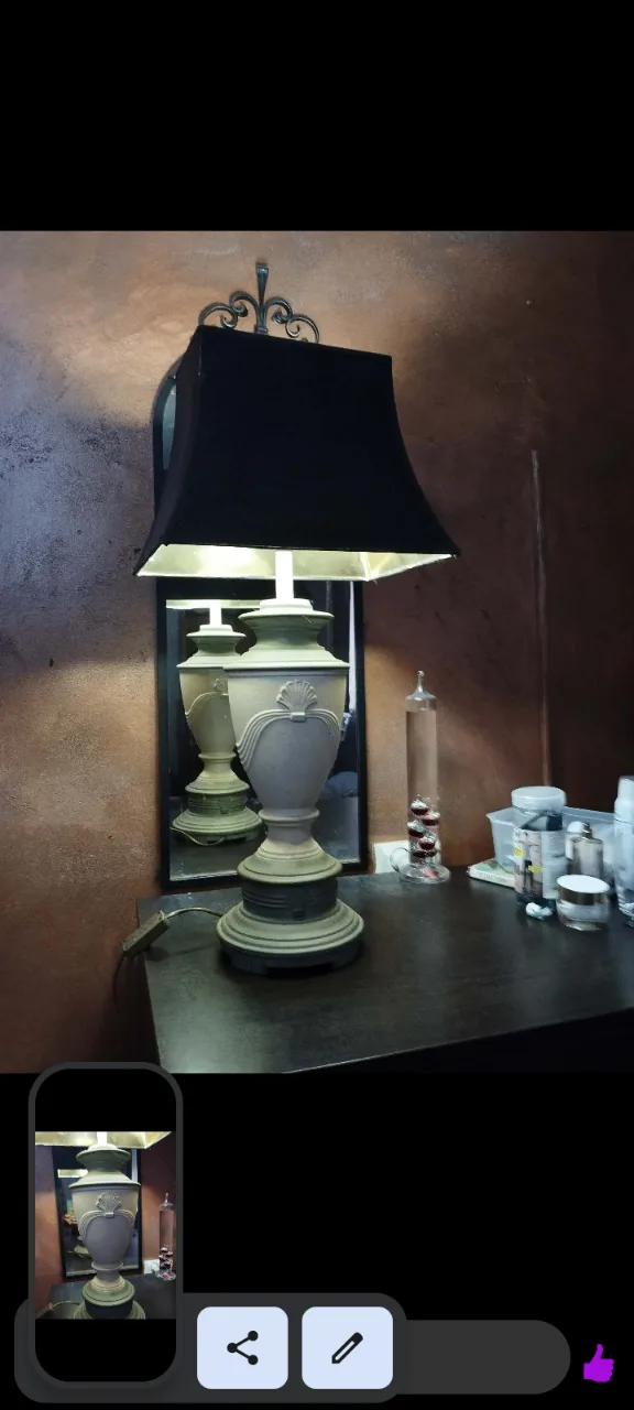Lampă electrică ceramică Italia stare buna – fotografia 4 din 5