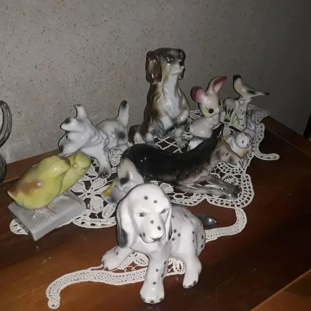 Lot 13 Figurine Vintage - Include Cățel de Colecție RDG ,portelan vintage românesc/european – fotografia 4 din 4
