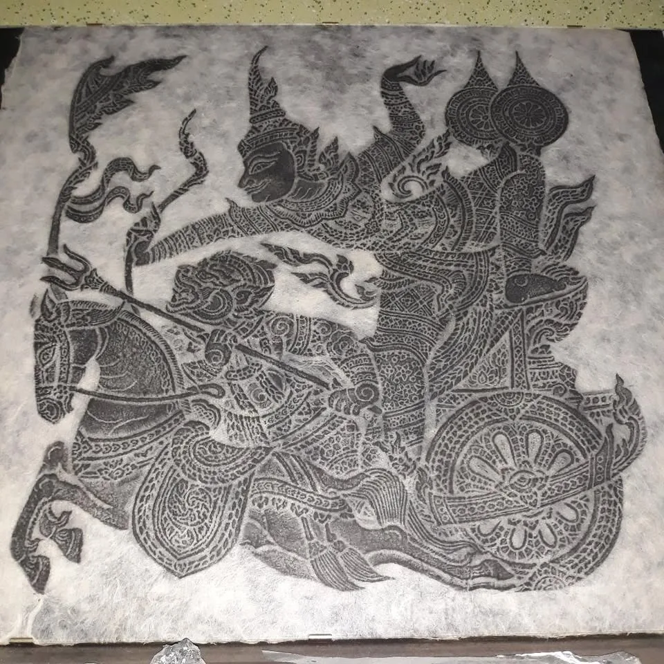 Car maroon Fire Dancer & Warrior 53x50cm,Thailanda – Oradea, Bihor