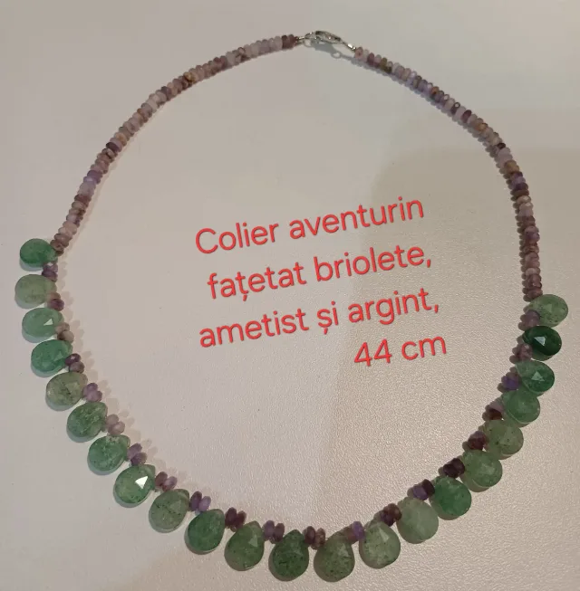 Colier superb, citrin, ametist și argint – Iași, Iași