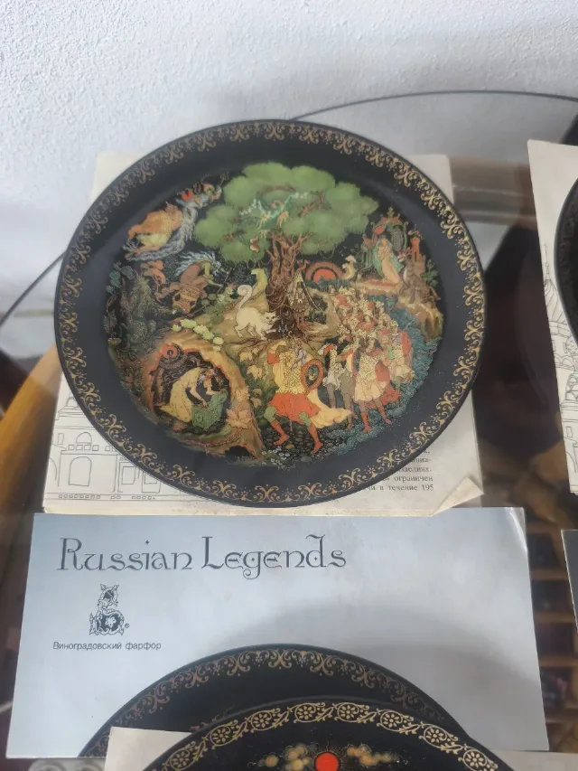 farfurii decorative de colecție din seria Legende Rusești – fotografia 2 din 6