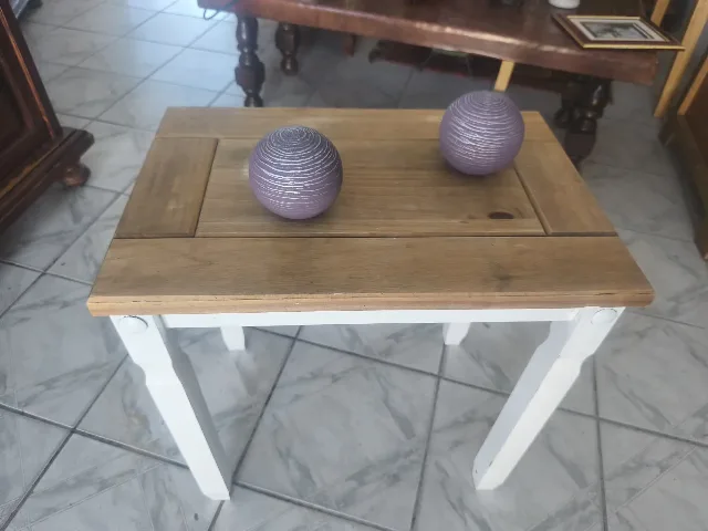 măsuță din lemn masiv in stil rustic – fotografia 4 din 5