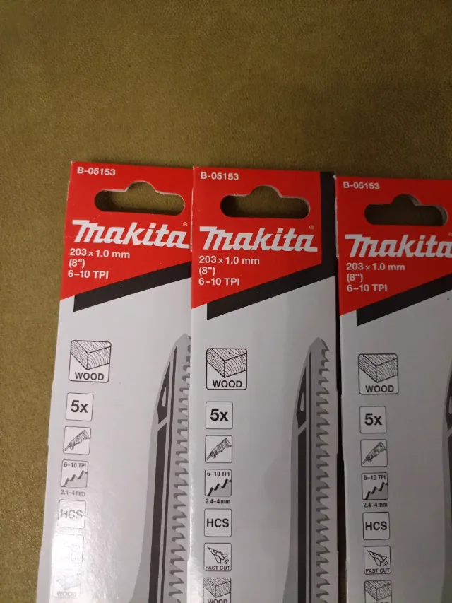 Makita panza pentru ferastrau sabie B-05153. 3 seturi .. 15 lame – fotografia 3 din 5