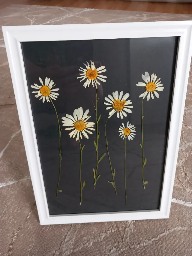 Tablou handmade cu flori – fotografia 5 din 5