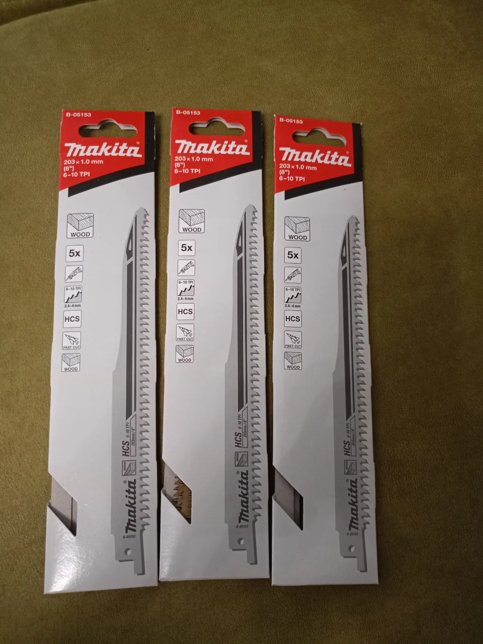 Makita panza pentru ferastrau sabie B-05153. 3 seturi .. 15 lame – fotografia 1 din 5