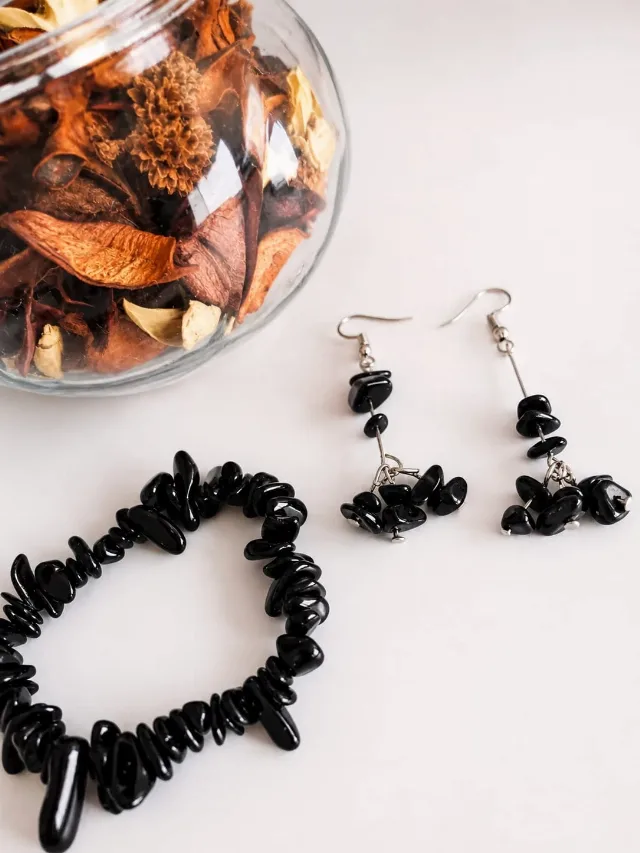 Set Cercei & Brățară Handmade Obsidian – Sector 3, București