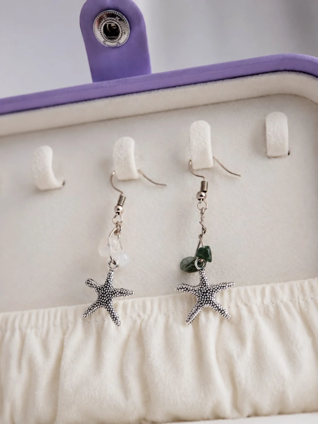 Cercei Handmade Starfish & Moss Agate – Sector 3, București