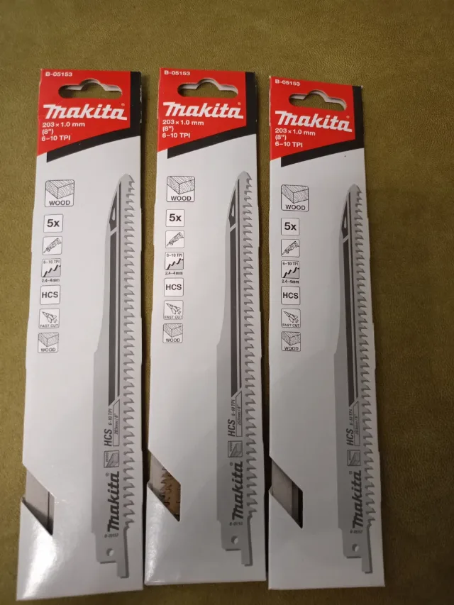 Makita panza pentru ferastrau sabie B-05153. 3 seturi .. 15 lame – fotografia 5 din 5