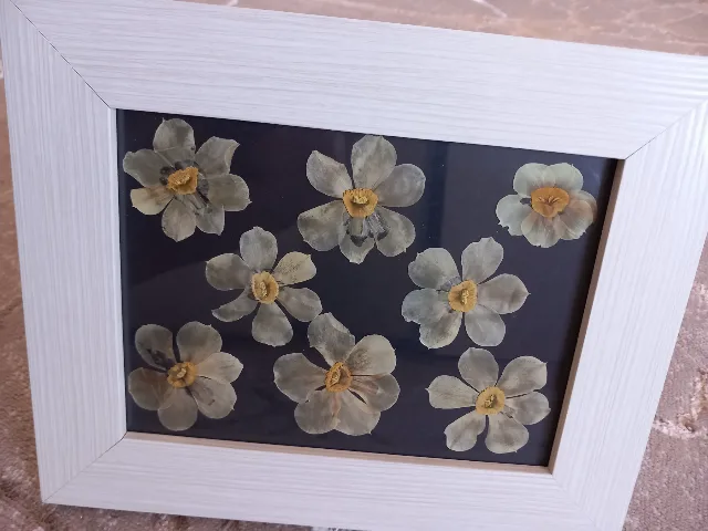 Tablou handmade cu flori – fotografia 4 din 5