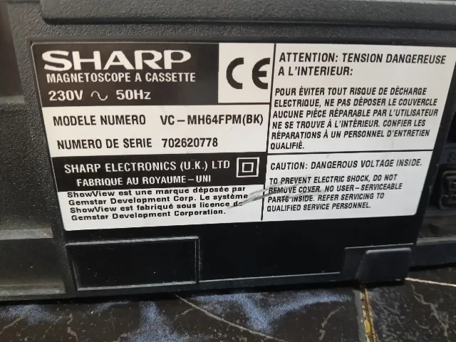 Video casetofon recorder Sharp Hi -fi – fotografia 3 din 8