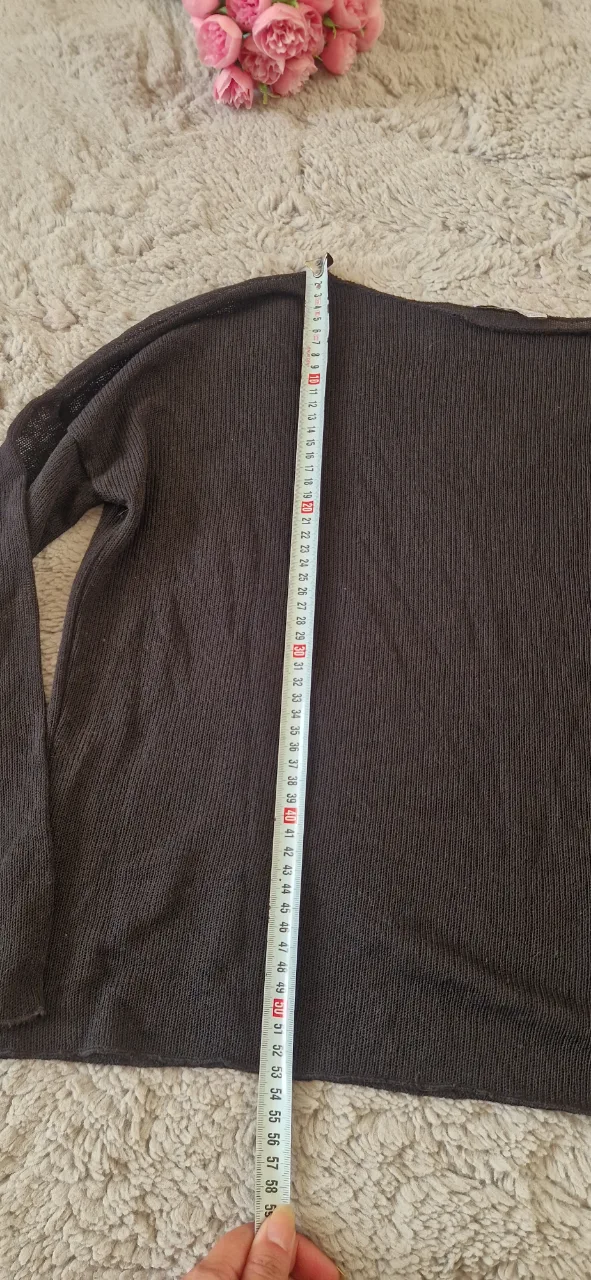 Top transparent, scurt in talie,  Zara, marimea S pe eticheta – fotografia 4 din 5