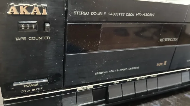 Dublu casetofon deck Akai hx -A305 – fotografia 2 din 8